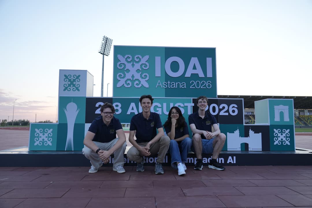The German IOAI Team. Noah, Julius (me), Yaren and Niklas.